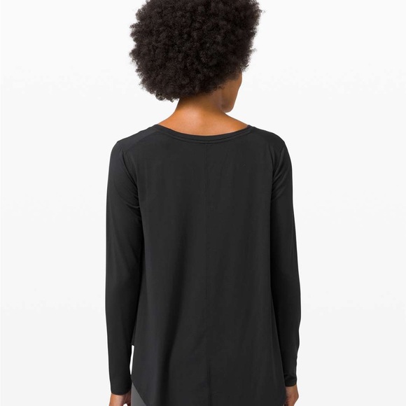 Lululemon Up For It Long Sleeve - Black - Size 6 - Picture 7 of 7